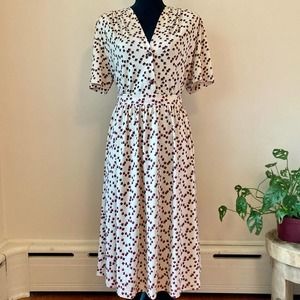 VTG Aline Two Piece Button Down Skirt Set